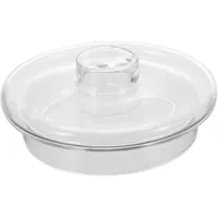 Warmhm Praktischer Teekanne Glas Deckel aus Borosilikatglas Teekannen Glas Zubehör für Zuhause und Party Passender Teekannendeckel als Ersatzteil