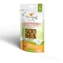 I LOVE MY CAT Freeze-Snack für Katzen mit Insekten und Karotte 25 g