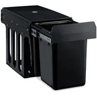 Relaxdays Einbaumülleimer 2-fach 8 l Schwarz