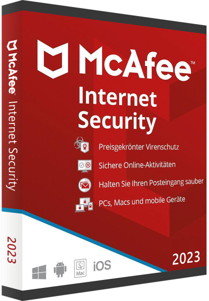 McAfee Internet Security 2023 | Sofortdownload + Produktschlüssel | 10 Geräte...