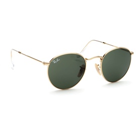 Ray Ban Round Metal RB3447 001 53-21 polished gold/green classic