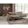 W.Schillig Eckcouch Leder 3-Sitzer Braun