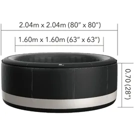 Mspa Whirlpool Camaro, 204x204x70cm