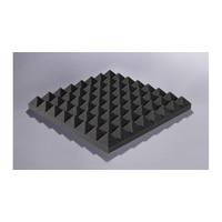 akupur Schaumstoffpyramidenplatte anthrazit 40 x 40 cm, 70 mm hoch