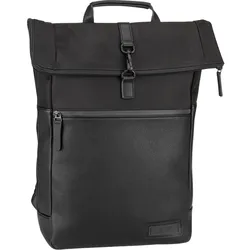 Jost Rolltop Rucksack Riga Backpack Courier Rucksäcke   Schwarz Herren 