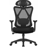 Songmics Bürostuhl Textil schwarz