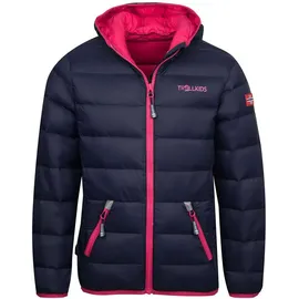 TROLLKIDS Dovrefjell Daunenjacke Navy/Pink 104