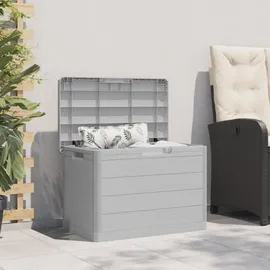 vidaXL Outdoor-Kissenbox 77,5 x 44,5 x 53 cm Grau