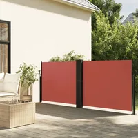 vidaXL Seitenmarkise Ausziehbar Terrakottarot 120x1000 cm