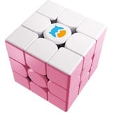 Monster GO Zauberwürfel Original 3x3, Trainer Würfel 3x3 Cube, Magic Cube in 2 Farben, Geschenk für Kinder und Anfänger (Rosa)