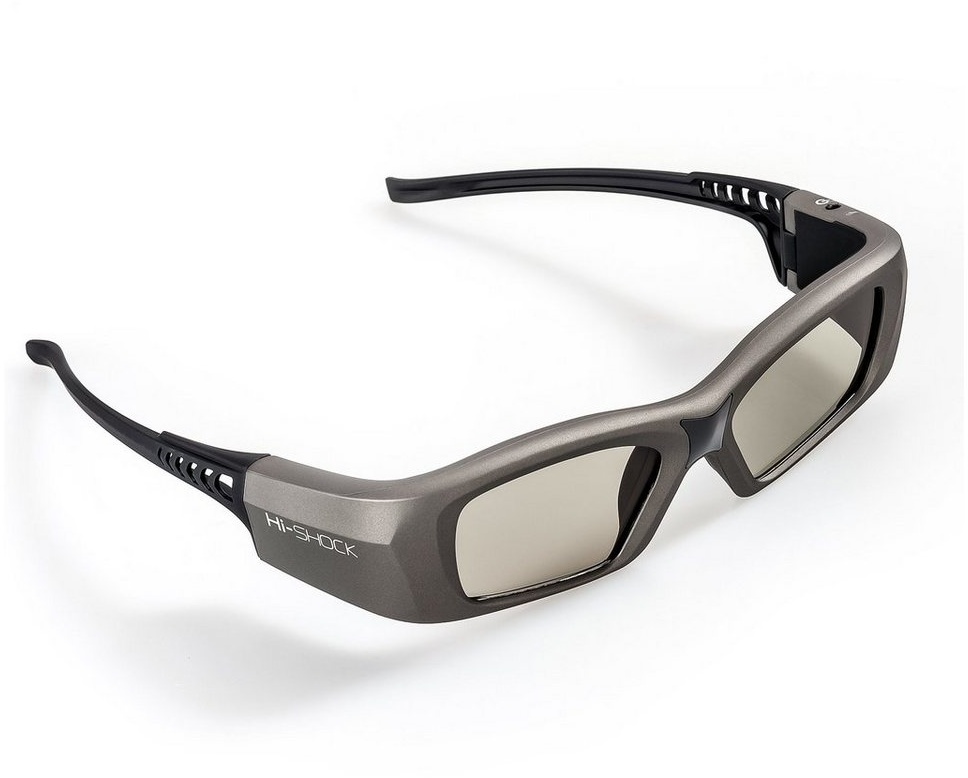 Hi-SHOCK 3D-Brille Oxid Diamond, Aktive Shutterbrille für Bluetooth / RF 3D TVs von Sony, Samsung, Panasonic, LG - wiederaufladbar, 39g