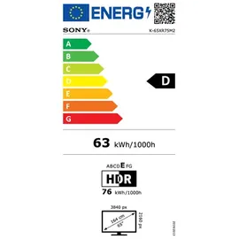 Sony K-65XR75M2 65" 4K UHD LED Smart TV