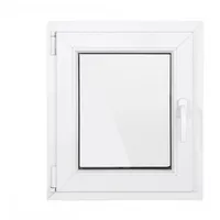 SN DECO GROUP Kellerfenster 1 Flügel Dreh-Kipp 2-fach Verglasung weiß 70 mm Profil, (Set), RC2 Sicherheitsbeschlag, Hochwertiges 5-Kammer-Profil weiß 80 cm x 80 cm