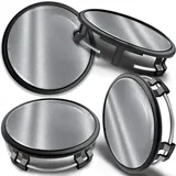 SkinoEu 4 x 75 mm Nabendeckel Felgendeckel Kompatibel mit Mercedes Benz Radnabenabdeckung Nabenkappen Felgenkappen Radkappen Alufelgen B66470207 / B66470200 Silber cm 3