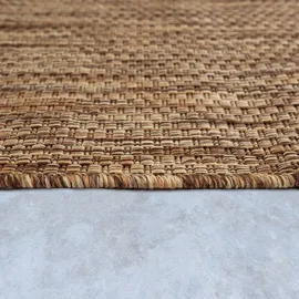 KADIMA DESIGN FLACHWEBTEPPICH, einfarbig, aus Polypropylen, Braun-Beige 200 x 280 cm