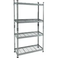 Estexo Schwerlastregal Steckregal Lagerregal 150x75x30 cm Werkstattregal Gitterboden