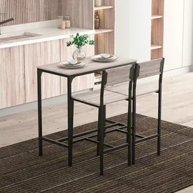 Homcom Bartisch Set 89 x 45 x 87 cm Natur