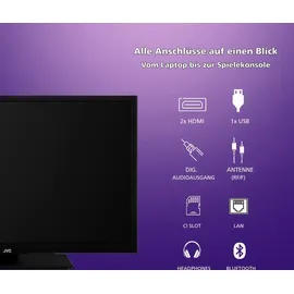 JVC LT-24VH5455 24" LED HD-Ready Smart TV schwarz