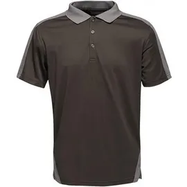 Regatta Coolweave Poloshirt, Schwarz/Sealgr, L