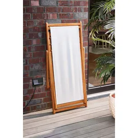 Primaster Karla Gartenliegestuhl 195 x 65 x 22 cm Beige