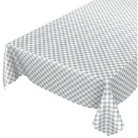 ANRO Wachstuchtischdecke Wachstuch Wachstischdecke Tischdecke Wachstuchdecke Karo Kariert Grau