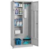 Gürkan Putzmittelschrank 104527 lichtgrau 80,0 x 50,0 x 180,0 cm, aufgebaut, 1 St.