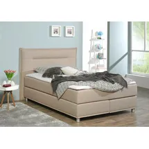MAINTAL Boxspringbett inkl. Topper beige