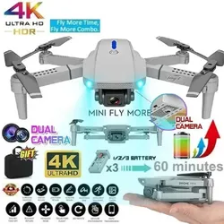 2024 Neue E88 RC Mini Drohne Weitwinkel Einzel-/Doppelkamera Optischer Fluss Positionierung WiFi FPV Hubschrauber Faltbarer Selfie Quadcopter Spielzeug Geschenk