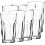 LEONARDO Rock Longdrinkgläser 8er Set Gläser 8 ct