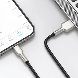 Baseus Cafule Metal USB-A für Lightning 2.4A 1m, Schwarz