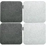 Dune Design Sitzkissen 35 x 35 x 8 cm grau 4-tlg.