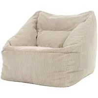 I.C.O.N. icon Sitzsack Sessel Bean Bag Natalia, Beige, Cord XXL Sitzsäcke