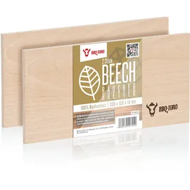 BBQ-Toro Räucherbrett 30 x 15 cm Holz beige