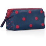 Reisenthel travelcosmetic - Starke robuste und praktische Reisekosmetiktasche, Handschlaufe, wasserabweisendes Material, Couleur:Mixed dots red