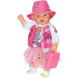 BABY BORN Puppenkleidung Reiseoutfit Rosa/Weiß (43cm)