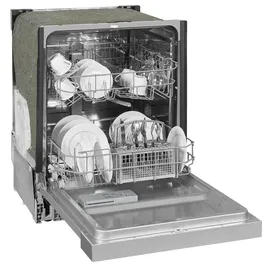Exquisit EGSP6012-EB-030E Einbau-Geschirrspüler (teilintegrierbar, 598 mm breit, Inox)