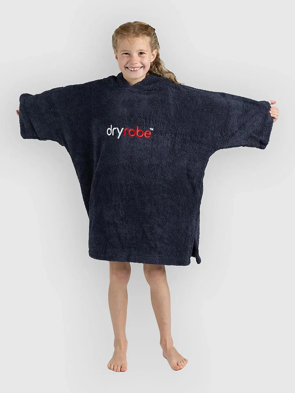 Dryrobe Towel Robe Organic Kids 10-13 Surf Poncho navy Gr. Uni