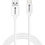 Sandberg USB-C auf USB-A 1 m Weiß