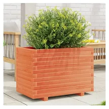 vidaXL Pflanzkübel Wachsbraun 70x40x49,5 cm Massivholz Kiefer