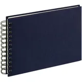 WALTHER+ DESIGN walther design Fotoalbum dunkelblau 23X17 cm Spiralalbum Cloth SA-509-U