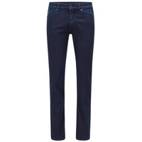 Boss ORANGE Slim-fit-Jeans Delaware BC-L-C mit Leder-Badge, blau