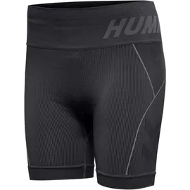 hummel hmlTE Christel Seamless Shorts Damen black/asphalt melange XS