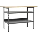 vidaXL Werkbank Grau 120×60×85 cm Stahl