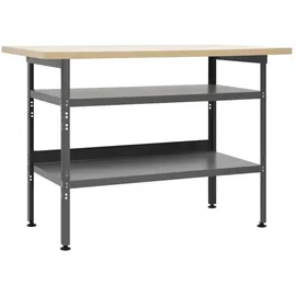vidaXL Werkbank Grau 120×60×85 cm Stahl