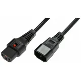 MicroConnect Pc1021 2 m C13-Koppler, C14-Koppler, H05vv-f, 250 V, 10 A