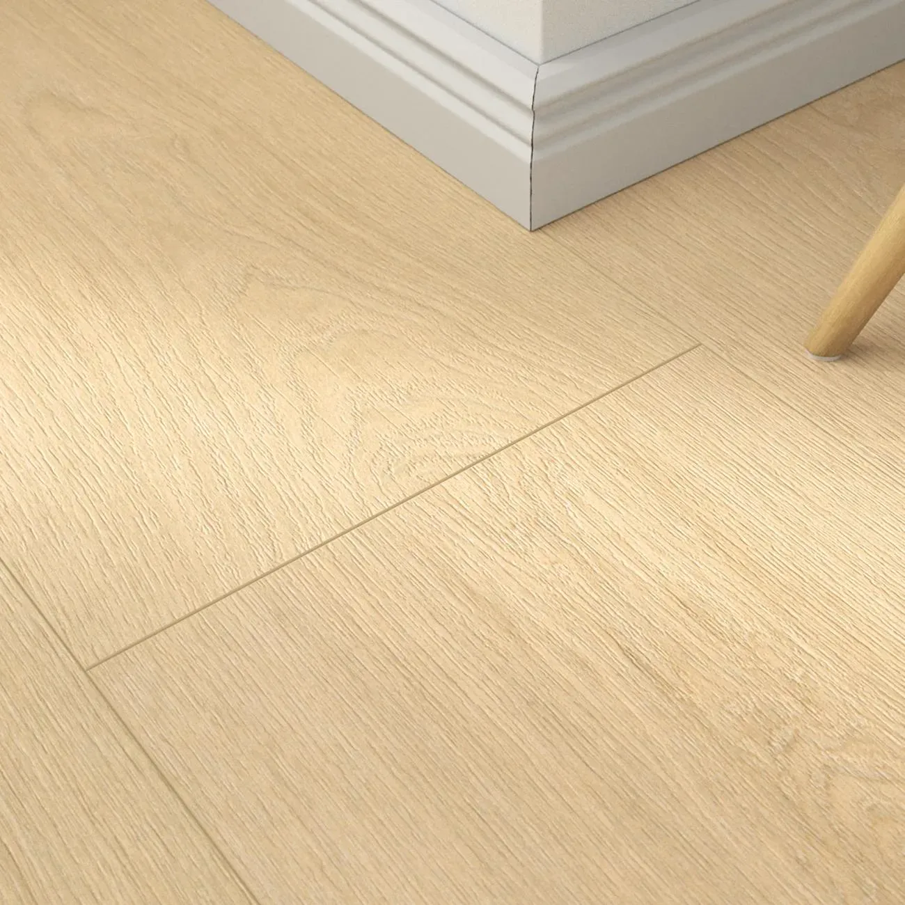 Laminat Malibu creme – inkl. Dämmung & Fußleisten