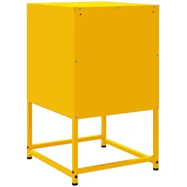 vidaXL Nachtschrank Senfgelb 36 x 39 x 60,5 cm Stahl