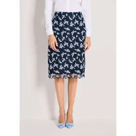 Madeleine Bleistiftrock Damen Floral Blau 48