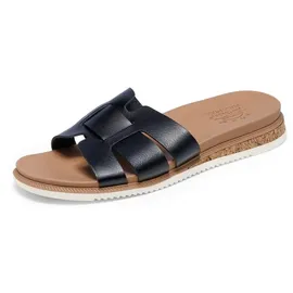SKECHERS Damen Desert KISS Low Peak Look Schiebe-Sandalen, Black, 39 EU