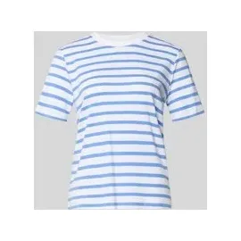 Comma, Allover-Look T-Shirt Royal 38